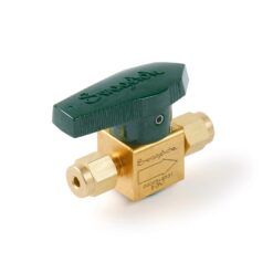 Swagelok Plug Shutoff Gas Valve, 1/8" Plug, Brass, ea.