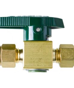 Swagelok Plug Shutoff Gas Valve, 1/4" Plug, Brass, ea.
