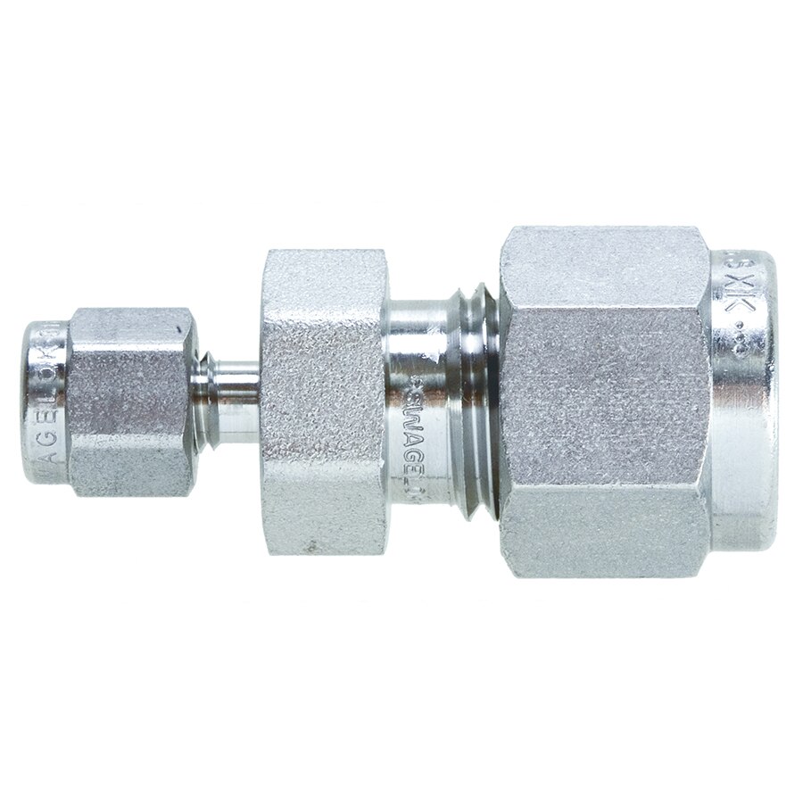 Swagelok Fitting, 1/4" to 1/16" Reducing Union, Stainless Steel, 2-pk.