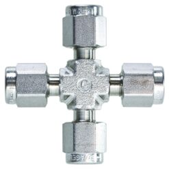 Swagelok Fitting, 1/8" Cross, Stainless Steel, ea.