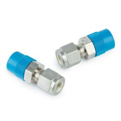 Swagelok Fitting, 1/4" to 1/4" NPT Male Connector, Stainless Steel, 2-pk.
