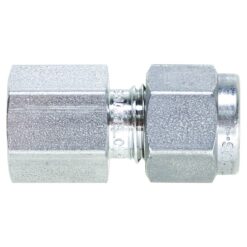 Swagelok Fitting, 1/4" to 1/8" NPT Female Connector, Stainless Steel, 2-pk.