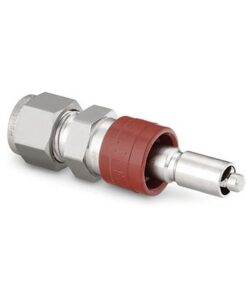 Swagelok Fitting, 1/4" Male Quick Coupling, with Shutoff, Stainless Steel, ea.