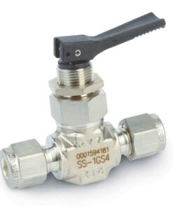 Swagelok Toggle Shutoff Gas Valve, 1/4" Toggle, Stainless Steel, ea.