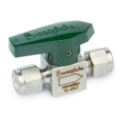 Swagelok Plug Shutoff Gas Valve, 1/4" Plug, Stainless Steel, ea.