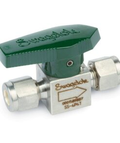 Swagelok Plug Shutoff Gas Valve, 1/4" Plug, Stainless Steel, ea.