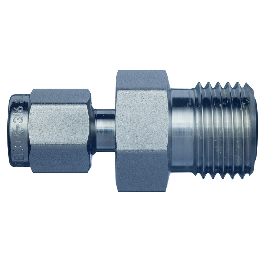 Swagelok Fitting, Stainless Steel, 1/4" VCO to 1/8" Tube Fitting, 2-pk.