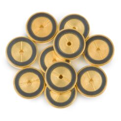Flip Seal Dual Vespel Ring Inlet Seals, 1.2 mm, Gold-Plated, 10-pk.