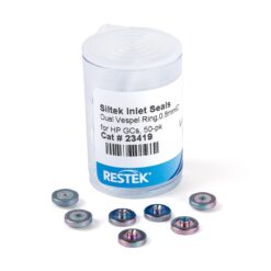 Dual Vespel Ring Inlet Seals, 0.8 mm, Siltek Treated, for Agilent GCs, 50-pk.