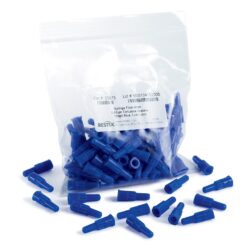 4 mm Syringe Filter, 0.45 µm, Cellulose Acetate, Blue, Luer-Lock, 100-pk.