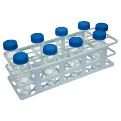 Q-sep Tube Rack for 50 mL Centrifuge Tube, Holds 24, Polypropylene, White
