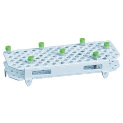 Q-sep Tube Rack for 2 mL Centrifuge Tube, Holds 100, Polypropylene, White
