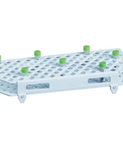 Q-sep Tube Rack for 2 mL Centrifuge Tube, Holds 100, Polypropylene, White