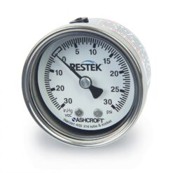 Replacement Combination Gauge, Vacuum/Pressure 30" to 30 psig Compound 1/8" NPT CBM, 2" Diameter, Stainless Steel