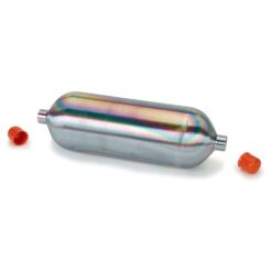 High-Pressure Sample Cylinder, 1000 cc, 1800 psig, 1/4" Female NPT Threads, 304L Stainless Steel, Sulfinert Treated