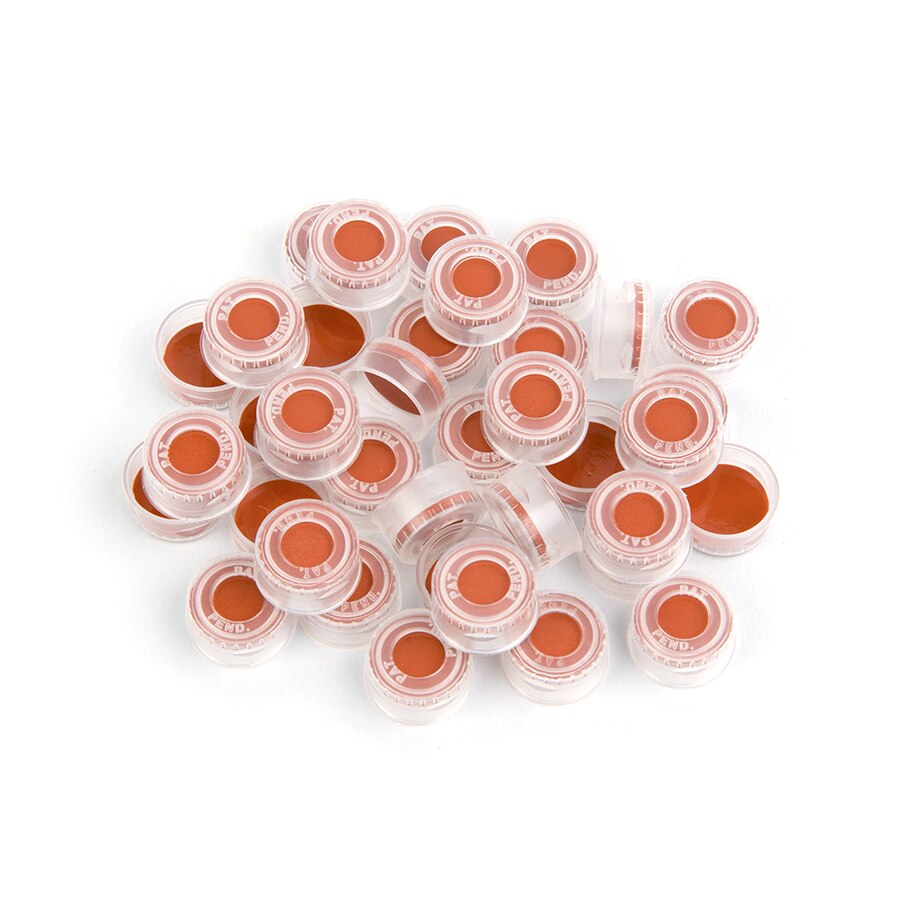 Poly Crimp-Top/Snap-Top Caps and PTFE/Butyl Rubber Septa, clear, 2.0 mL, 11 mm, 1000-pk.