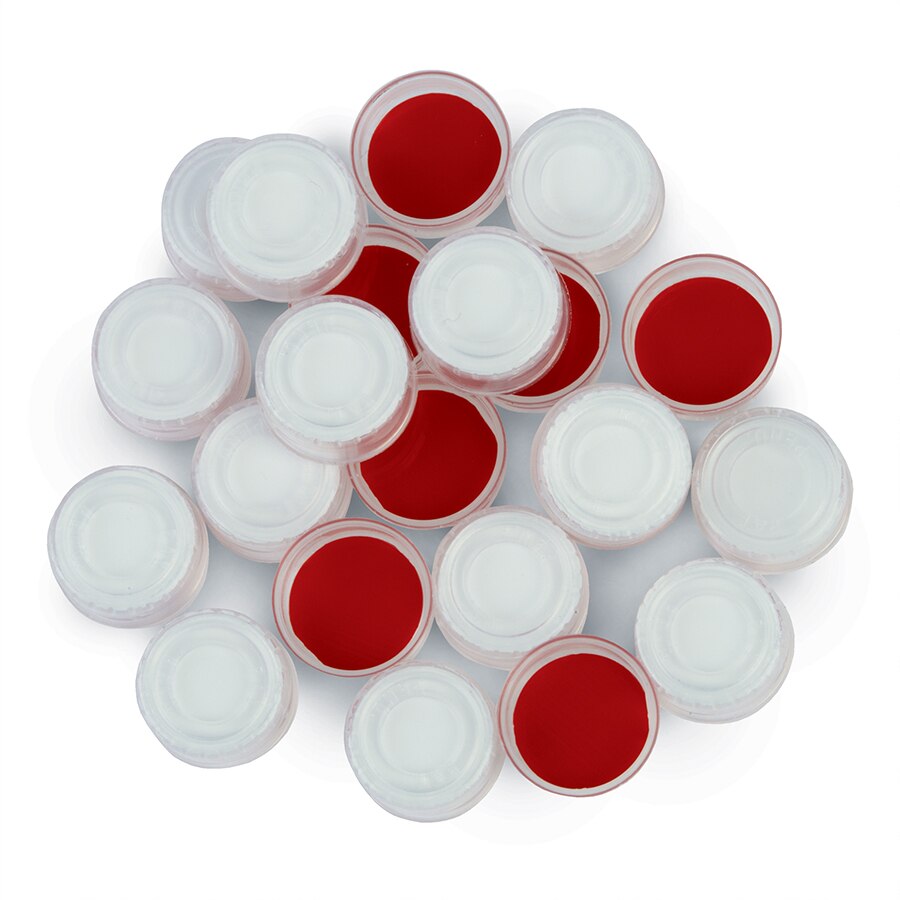 Poly Crimp-Top/Snap-Top Caps and PTFE/Silicone Septa, Clear, 2.0 mL, 11 mm, 100-pk.
