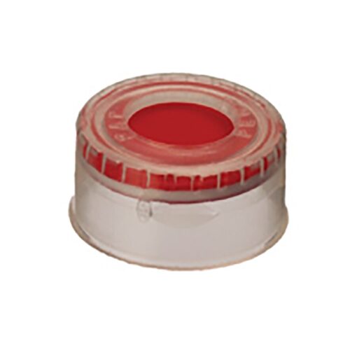 Poly Crimp-Top/Snap-Top Caps and PTFE/Silicone/PTFE Septa, Clear, 2.0 mL, 11 mm, 100-pk.