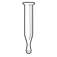 Alternative view of Vial Inserts, Glass, Big Mouth w/Glass Flange (Step Design), 250 µL, 100-pk.