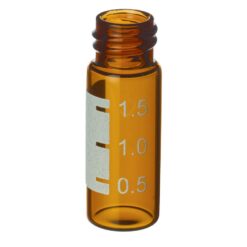 Big Mouth Step Screw-Thread Vials with Grad Marking Spot, 2.0 mL, 12 x 32 mm, 10 mm/425 Thread (Vial Only), Amber, 1000-pk.