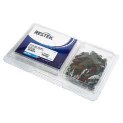 Autosampler Vial Convenience Kit, Red PTFE/Silicone Septa, 0.065", SilCote Deactivated, Amber w/Black Cap, 2.0 mL, 8 mm, 100-pk.