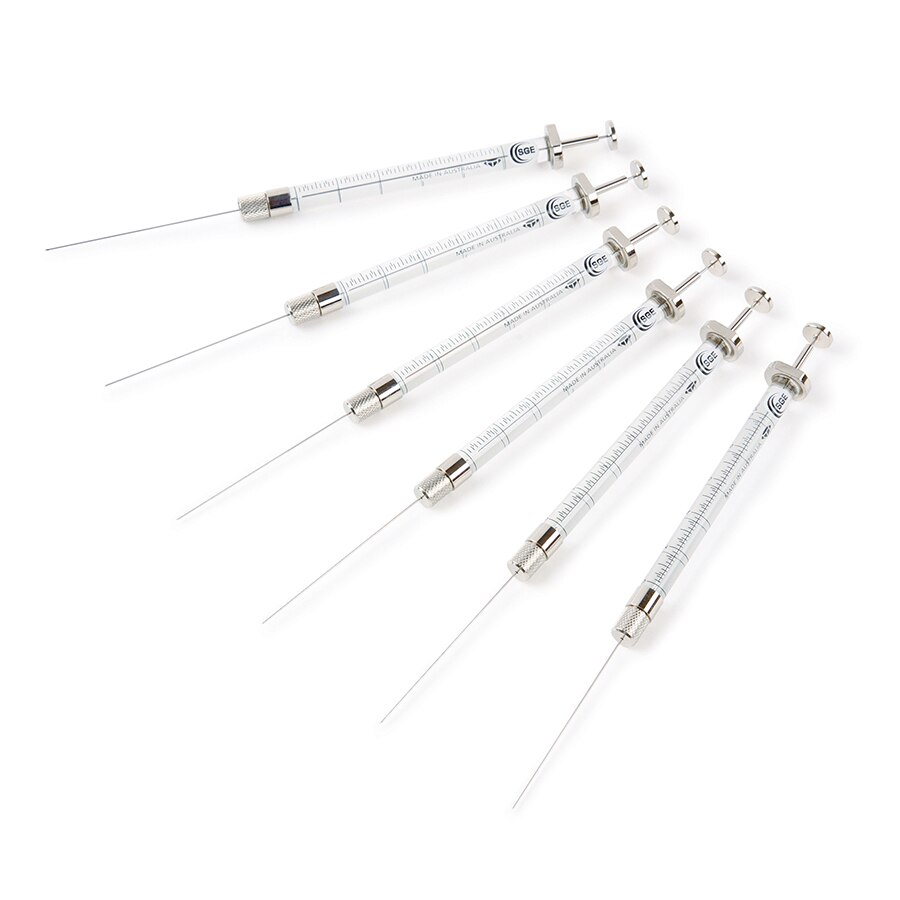 Syringe, SGE (10 µL/R/26/50 mm/2pt), SuperfleX Flexible Plunger, Microliter, 6-pk.