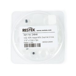Ferrules, Capillary, Two-Hole, Vespel/Graphite for 1/16" Compression-Type Fittings, VG2, 60% Vespel/40% Graphite, 1/16" x 0.4 mm ID, 5-pk.