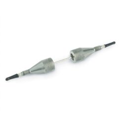 Secure-Fit Fitting, Two Connectors, Stainless Steel, 10 cm x 0.007" ID