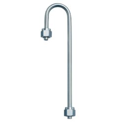 1/4" Sample Inlet w/Nut & Ferrule, 6" Length, Stainless Steel