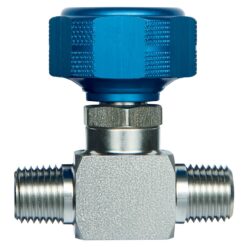 1/4" Male NPT x 1/4" Male NPT UHP Sample Cylinder Valve, 5000 psig DOT Pressure Rating, Stainless Steel