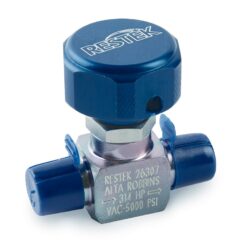 1/4" Male NPT x 1/4" Male NPT w/2850 psi Rupture Disk UHP Sample Cylinder Valve, 5000 psig DOT Pressure Rating, Sulfinert Treated