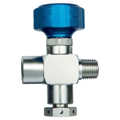 1/4" Male NPT x 1/4" Female NPT w/2850 psi Rupture Disk Sample Cylinder Valve UHP, 5000 psig DOT Pressure Rating, Sulfinert Treated