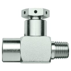 1/4" Male NPT x 1/4" Female NPT Rupture Disk Tee, 1800 psig DOT Pressure Rating, 303 Stainless Steel