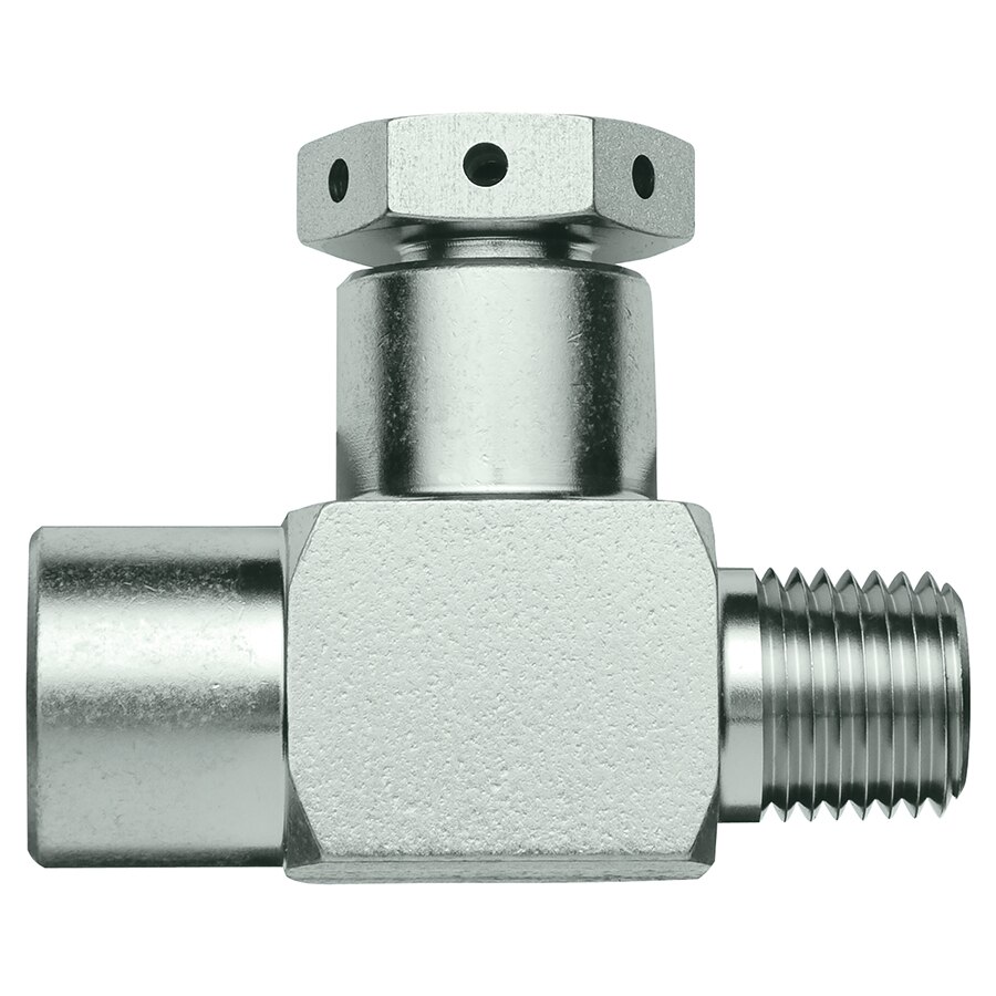 1/4" Male NPT x 1/4" Female NPT Rupture Disk Tee, 2850 psig DOT Pressure Rating, 303 Stainless Steel