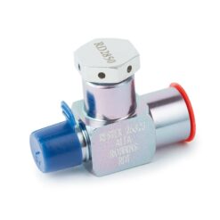 1/4" Male NPT x 1/4" Female NPT Rupture Disk Tee, 2850 psig DOT Pressure Rating, 303 Stainless Steel, Sulfinert Treated