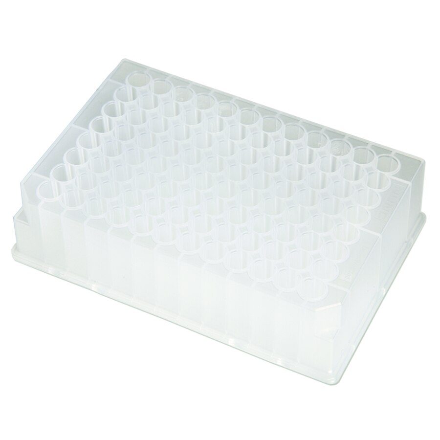 96-Well Plates, 1.3 mL, Non-Sterile, Round Well, Round Bottom, 50-pk.
