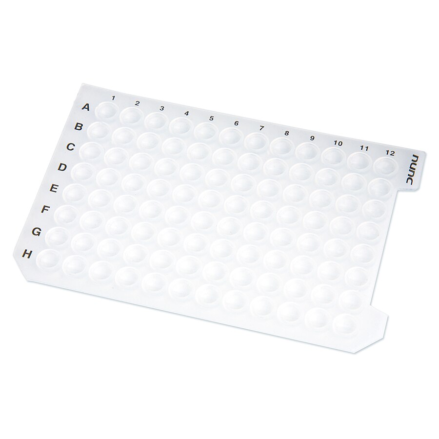 Well Plate Sealing Mat, for 0.45, 1.3, 2.0 mL Plates, Non-Sterile, Preslit, Natural Silicone, 50-pk.