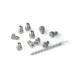 1/16" Stainless-Steel Fitting, Front and Back Ferrules, for Agilent HPLC Systems, 10-pk.