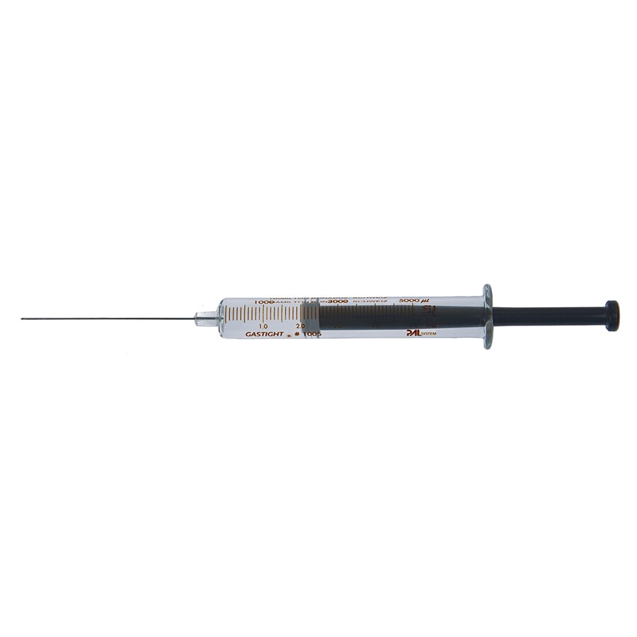 Syringe, Hamilton 1005 (5 mL/N/23/2"/5pt), High Dynamic (HD) Headspace, for CTC CombiPAL Autosampler