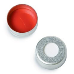 Aluminum Crimp-Top Seals with PTFE/Silicone w/Slit, Silver, 2.0 mL, 11 mm, 1000-pk.