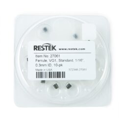 Ferrules, Capillary, Vespel/Graphite, Standard for 1/16" Compression-Type Fittings, VG1, 85% Vespel/15% Graphite, 1/16" x 0.3 mm ID, 10-pk.
