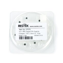 Ferrules, Vespel/Graphite, Compact, VG1, 85% Vespel/15% Graphite, 1/16", 0.4 mm ID, for Agilent GCs, 10-pk.