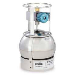 SilcoCan Air Sampling Canister, 1 L, with 2-Port Siltek-Treated RAVE+ Valve