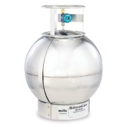 SilcoCan Air Sampling Canister, 15 L, with 2-Port Siltek-Treated RAVE+ Valve