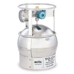 TO-Can Air Sampling Canister, 3 L, with 3-Port RAVE+ Valve with Gauge