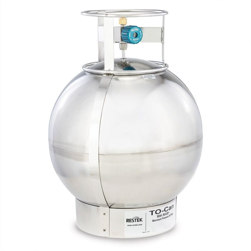 TO-Can Air Sampling Canister, 15 L, with 2-Port RAVE+ Valve - GMICore
