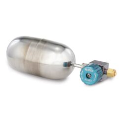 Miniature Air Sampling Canister, 400 cc Siltek Treated, with Siltek-Treated RAVE+