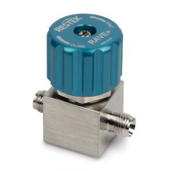 RAVE+ (2-port) 1/4 Diaphragm Valve , Stainless Steel, for Restek Air Canisters