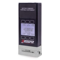 Alicat Whisper Flow Calibrator, Portable, 0-50 SCCM, Monochrome Display, Battery Powered