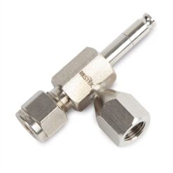RAVEqc Quick-Connect Male 3 Port Valve to 1/4" Male Compression Fitting without Gauge